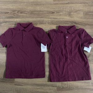 Burgundy Toddler Polo Shirts
